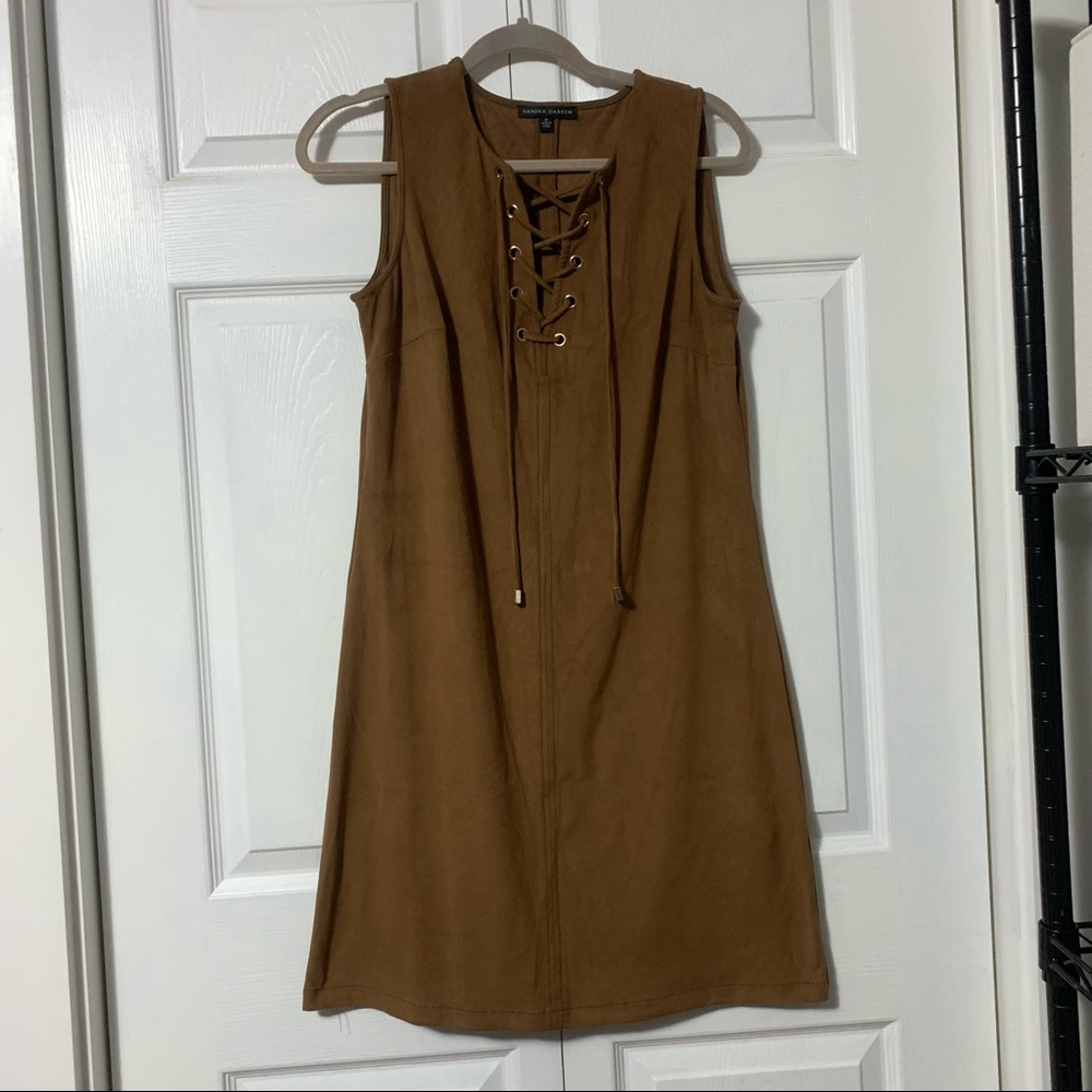 Gold/Tan Velvet Dress